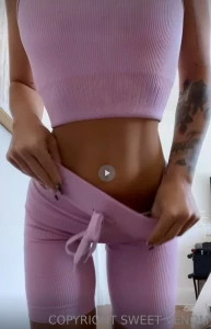 Get these clothes off sweat session