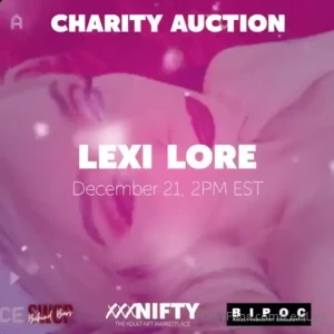 My holiday nft is now live for bidding the charity benefits sex