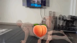 Live nude yoga stretching and working out here is a 24 minute full