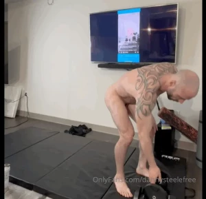 Live full nude 35 minute workout watch me strip down stretch workout