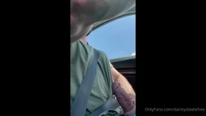 Jerking and driving i couldn t help myself and needing to play with my