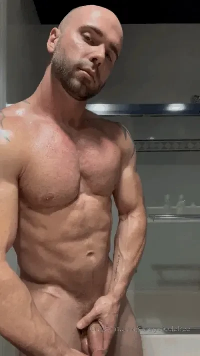 Flashback muscle worship oil tease 