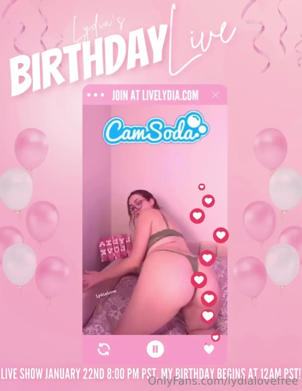 Surprise i am doing a special birthday live show for my amazing part 1 