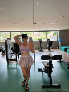 Workout done skirt still twirling now i m just wondering should i cool