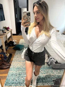 Is it the white top or the view that s driving you wild