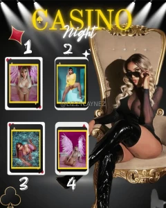 I m a queen with a secret and i have 4 cards full of pleasure choose
