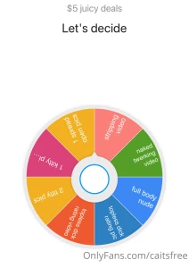 5 spin wheel
