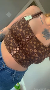 My new tops fyp pawg tattoo curvy bigboobs croptop part 1