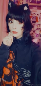 This is part one of this fishnet set with my corpse husband hoodie i part 1