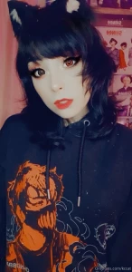 This is part one of this fishnet set with my corpse husband hoodie i part 6