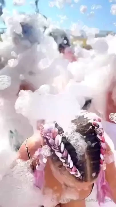 It is snowing in summer 