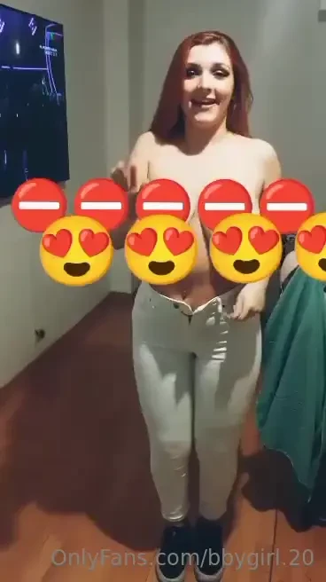 Boobs dancing when i had my hair orange 