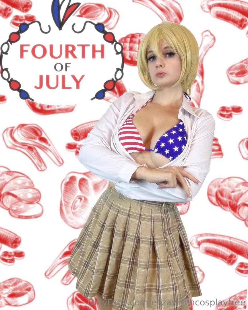 Happy fourth and new strip video on my premium page elizawitchcosplay 