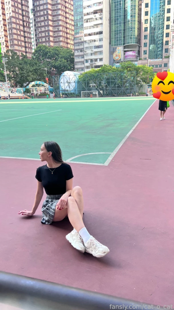 How about a walk skirt slimgirl skinny perfect asian beautiful student 