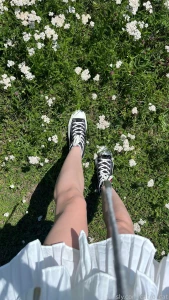 Let s take a walk among the wildflowers feet skirt skinnylegs teenlegs