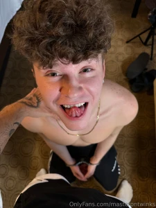 Something hot is coming his top time is over and oh boy he enjoyed it