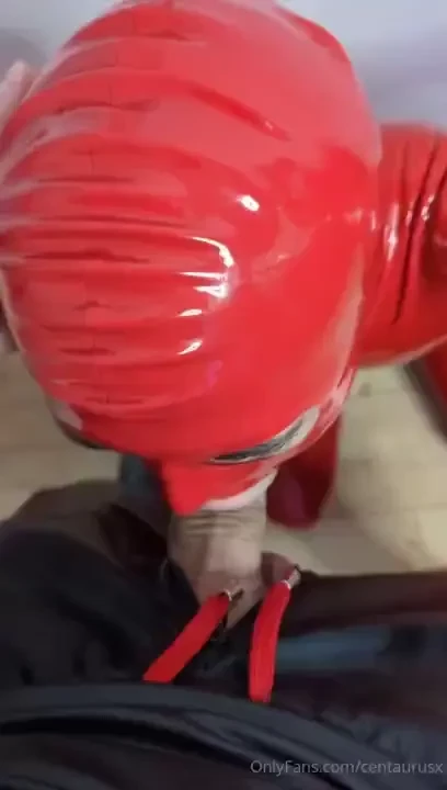 Part 2 suck me see my little rubber slave sucking and enjoying my dick 