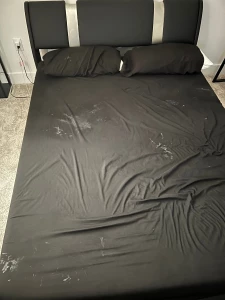 Got my throat smashed all over the bed swipe