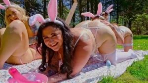 Lesbian bunny orgy my girlfriends and i put on bunny ears and filled