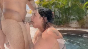 Biggest dick in my ass rodrigoamor fills all three of my holes with