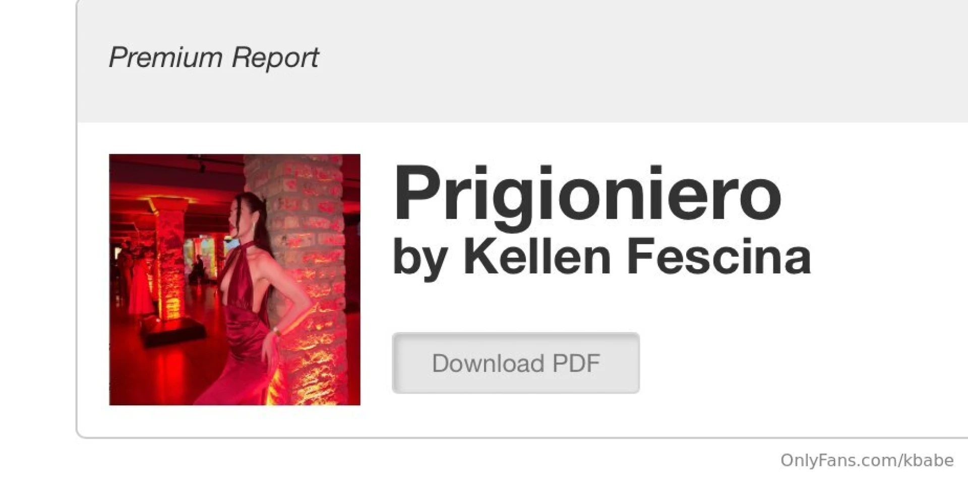 Prigionerio is getting wonderful reviews soooo sweet available to part 2 