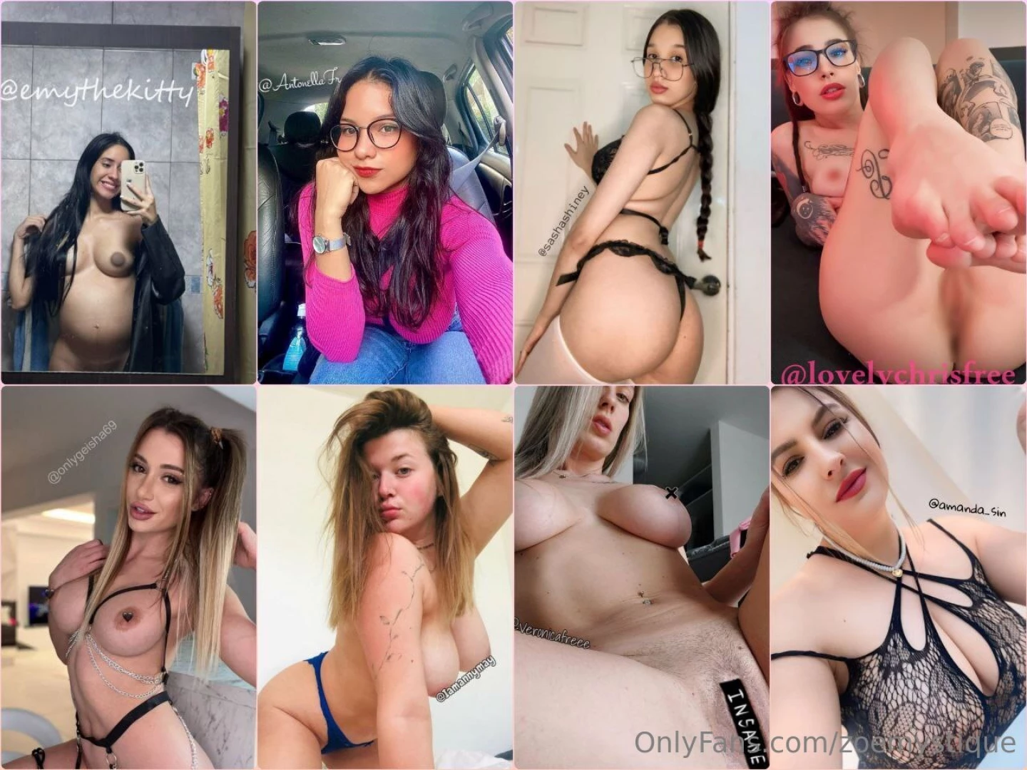 Emythekitty antonellafr sashashiney lovelychrisfree onlygeisha69 