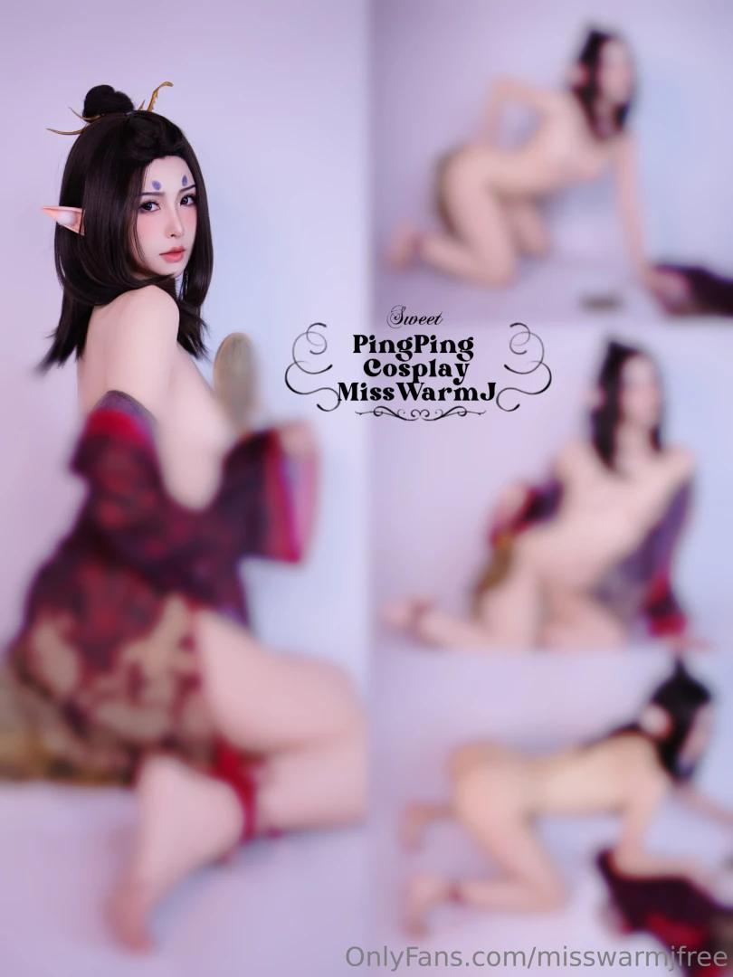 Pingping cosplay from balck myth wukong there are 3 levels of pics 1 