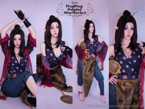 Pingping cosplay from balck myth wukong there are 3 levels of pics 1 part 2