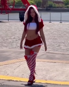 Hurry up and catch your present because santa will be leaving this