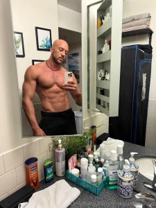 Trying to show my abs ended up showing my whole skincare routine