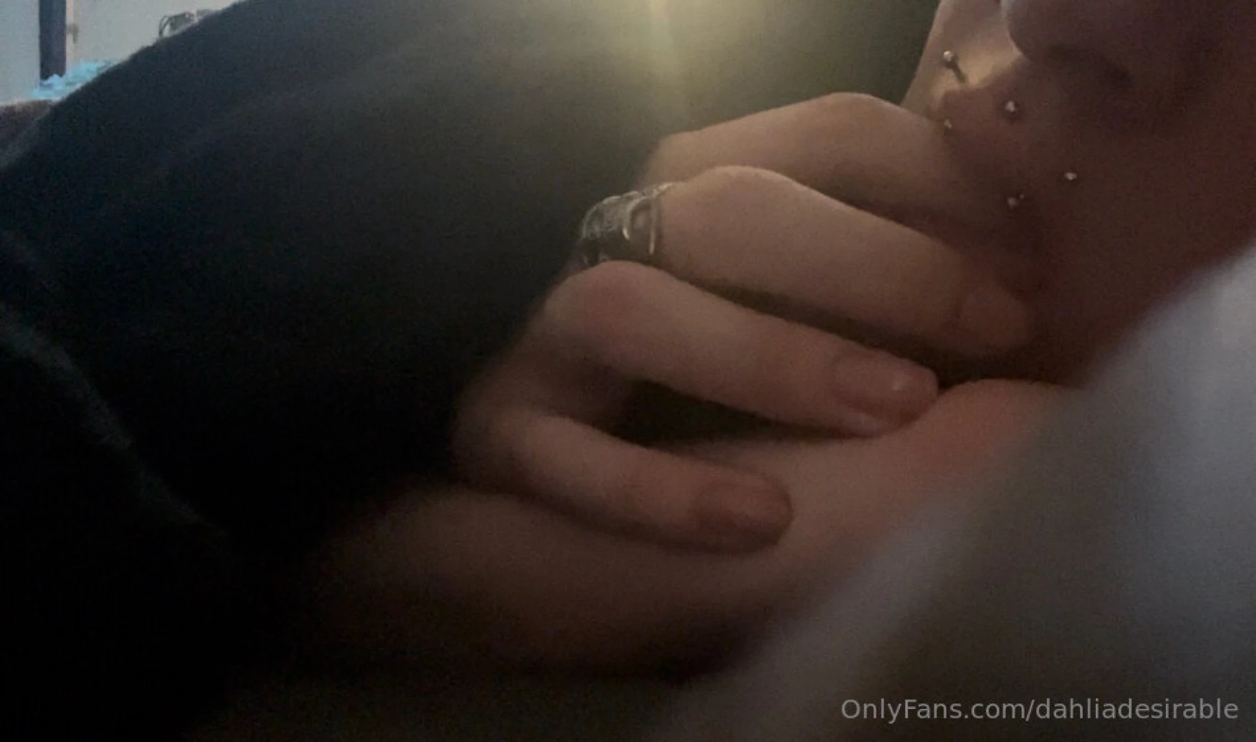 Last night i was up late and restless so i started sucking his fingers 