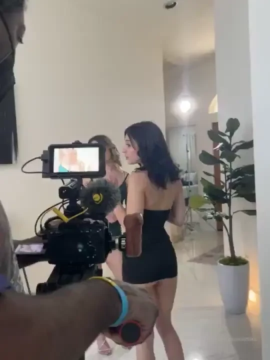 Being a voyeur perv on set lol 