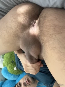 maxfillss - Gay solo jerking off asshole spreading and self facial attempt part 2 