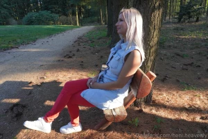 Lovely walk in the forest but my pantys are getting wet in the next part 1