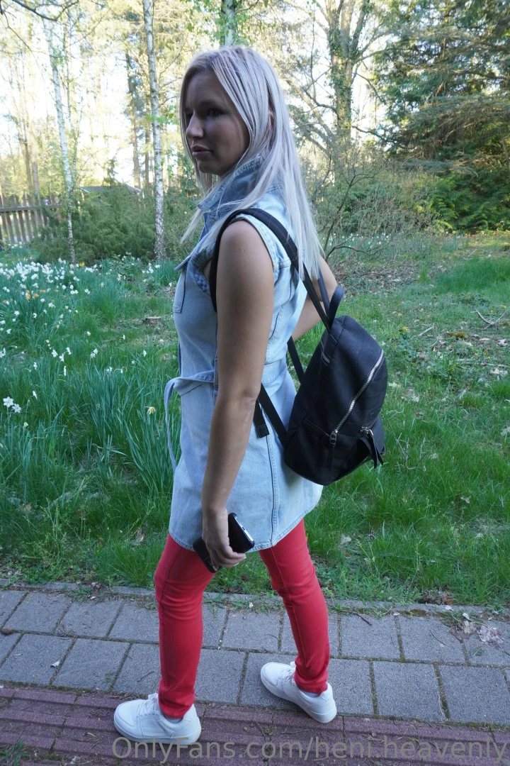 Lovely walk in the forest but my pantys are getting wet in the next 