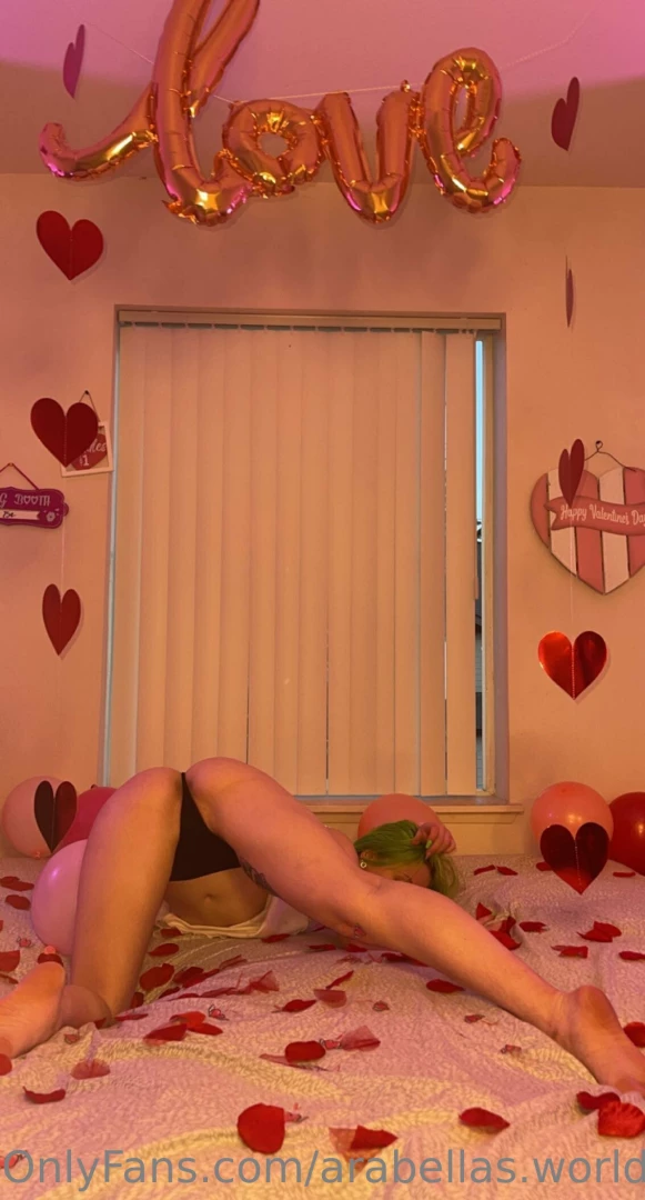 On a bed of rose petals 