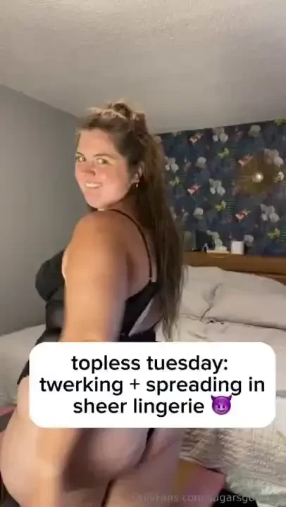 New topless tuesday featuring me getting super horny on my bed watch 