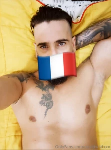 Full nude with a nice hard on