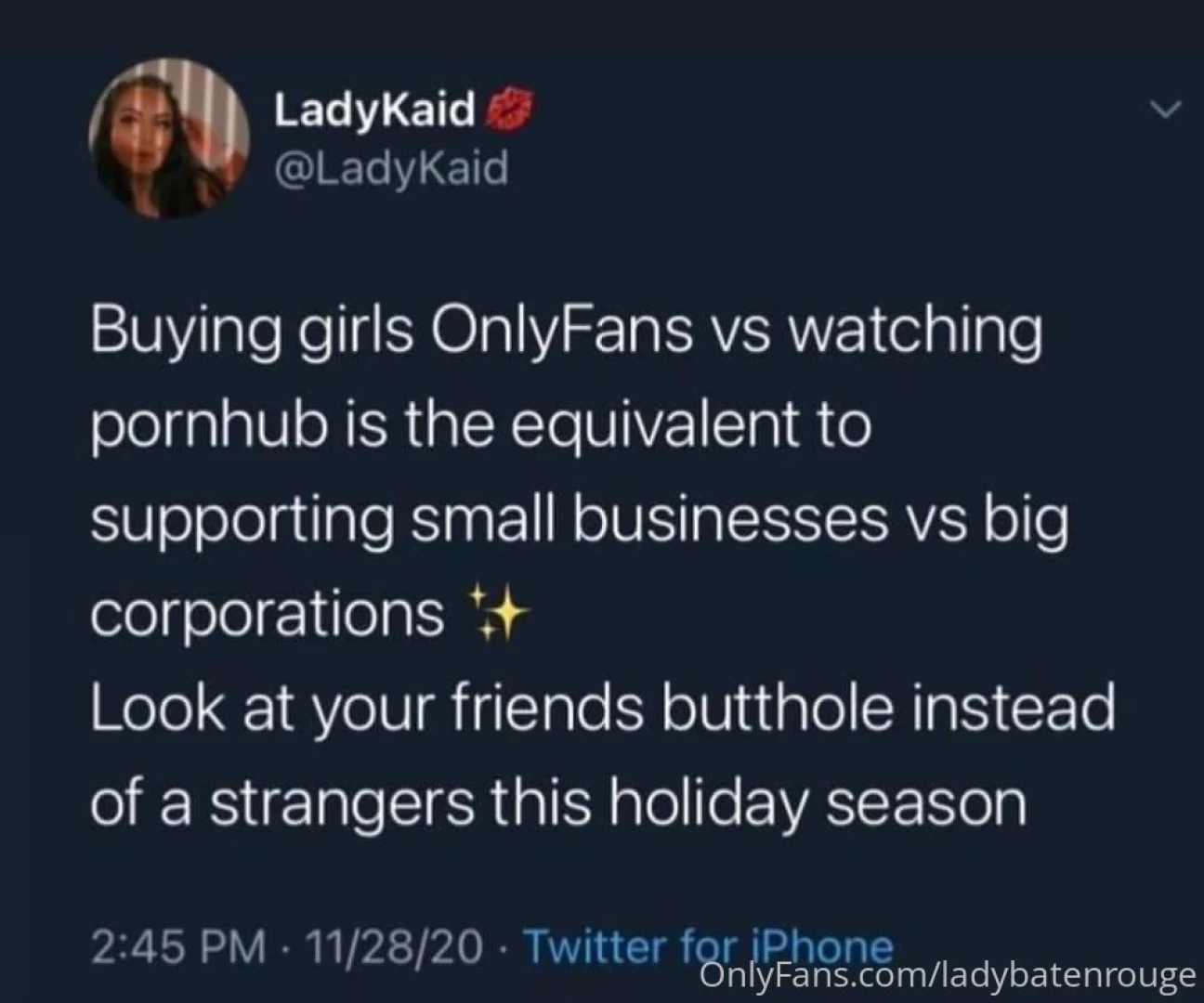 Thanks y all for supporting this small business 