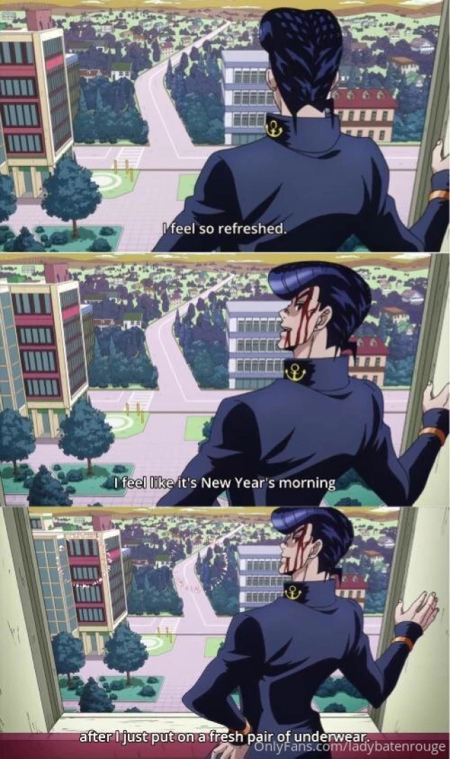 Blah blah new years and jojo reference part 1 