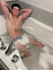 Water s still warm come on in