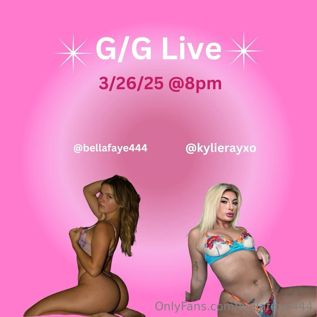 G g live tonight me and kylierayxo are doing a live together tonight 