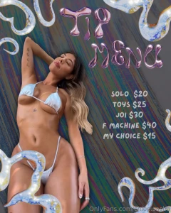 New tip menu which of these are on your list to enjoy