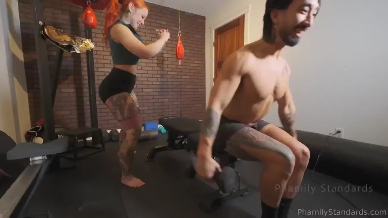 Free video sweaty workout sex we ve never fucked in a gym before it 