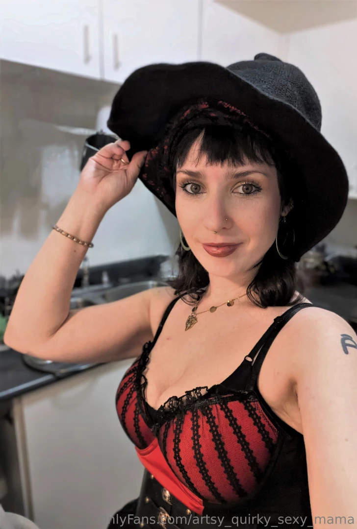 I loved this costume - a combo of my black and red lingerie piece a part 1 