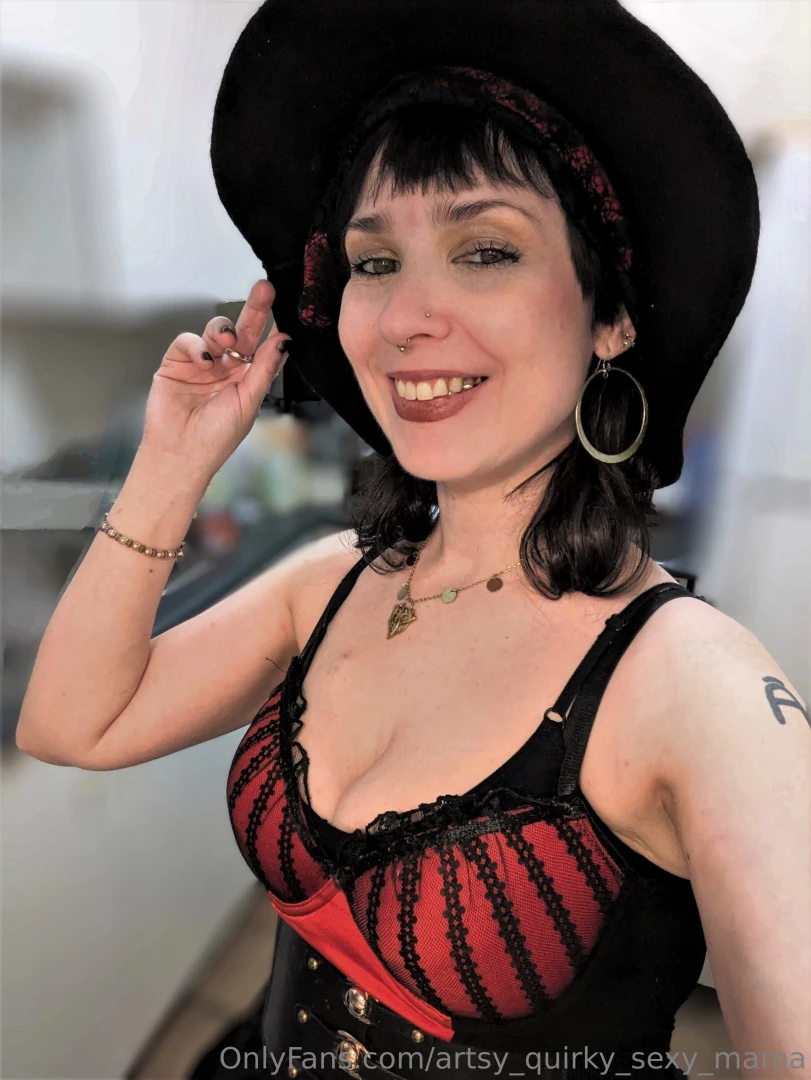 I loved this costume - a combo of my black and red lingerie piece a part 9 