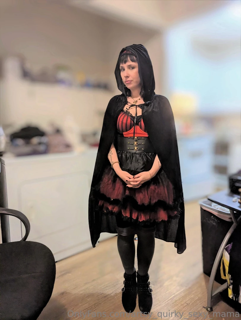 I loved this costume - a combo of my black and red lingerie piece a part 6 