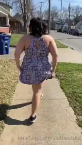 Slutty stroll part 3