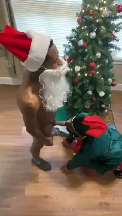 It was christmas eve and one of santa s helpers was running around the 