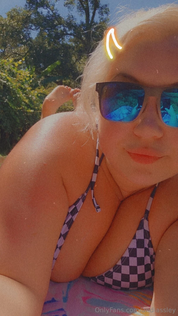 Soaking up the sun in my favorite black thong my big tits and juicy part 9 